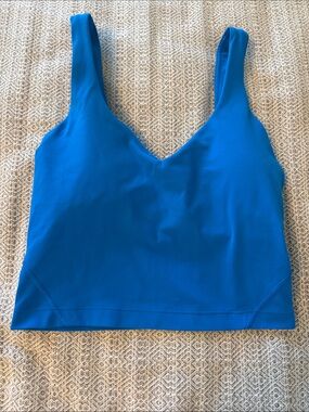 lululemon athletica Electric Blue Cropped Tank